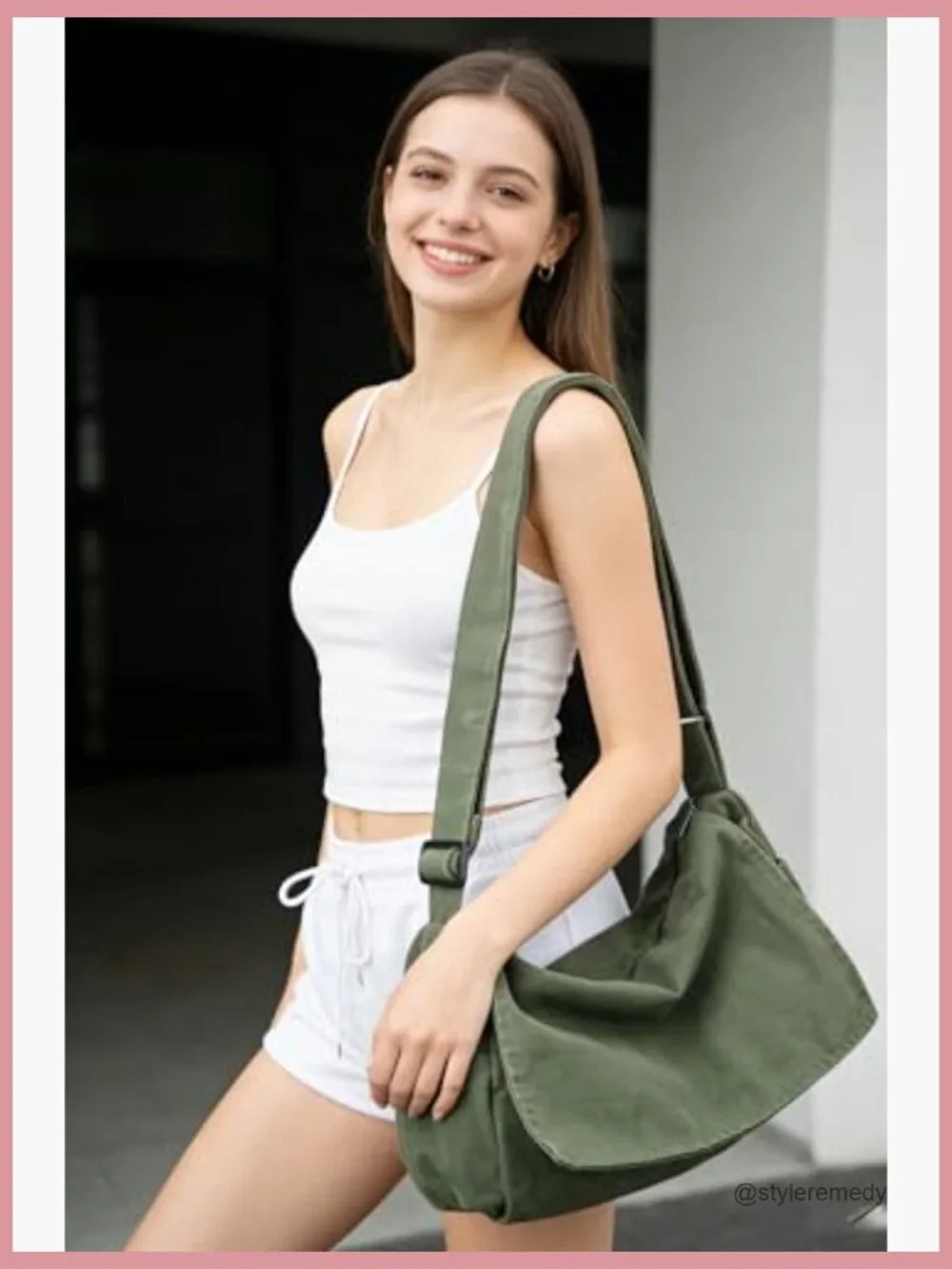 Vintage Canvas Messenger Bag Crossbody Shoulder Sling Satchel for Laptop